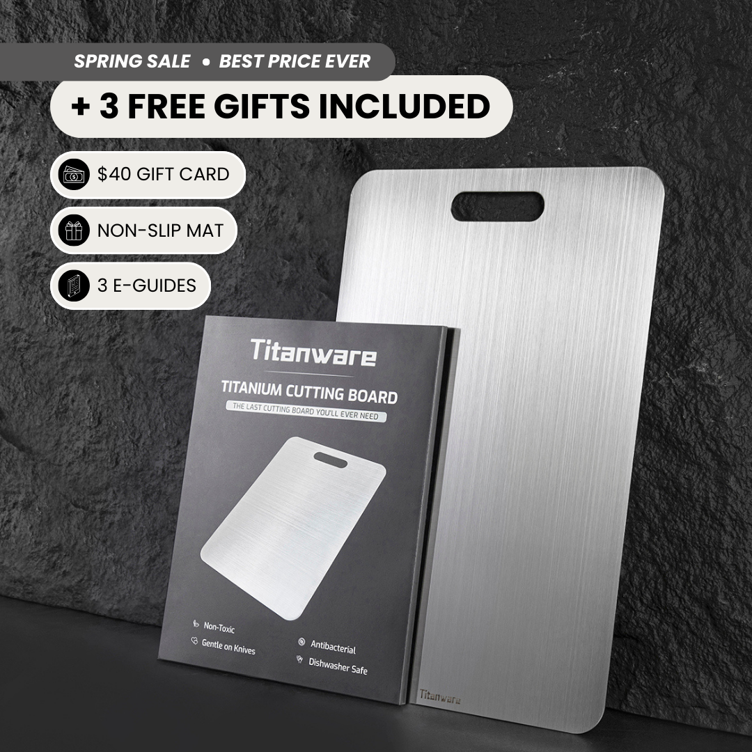 Titanware™ 100% Pure Titanium Cutting Board